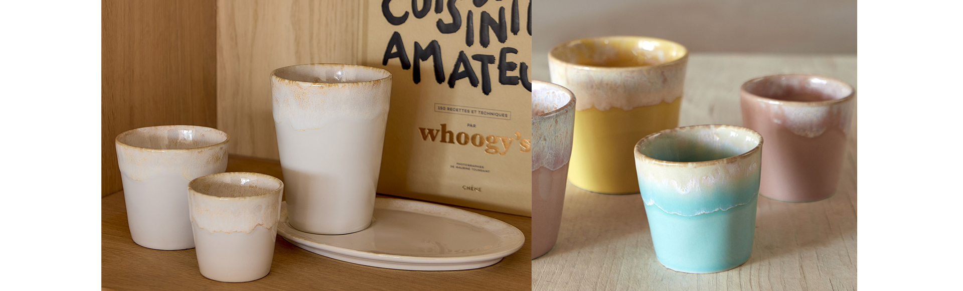 ポルトガルのCOSTA NOVAブランドのストーンウェア製カップ。デザインも和にも洋にも合わせやすく、色とりどりでカラフルなラインナップが揃います。取っ手がなくシンプルな形で、汚れも落ちやすく、丈夫で長く使いやすいカップです。Sサイズは、エスプレッソカップやおちょこにちょうどいい大きさ。ティースプーンレストとしてテーブルに置いておいても、かわいいい。