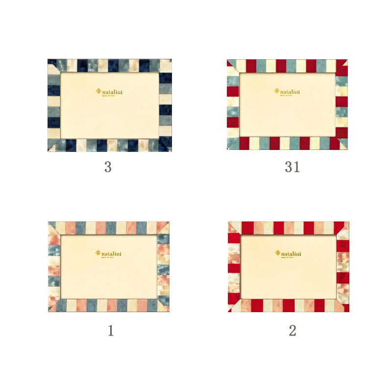 イタリア製フォトフレーム　ナタリーニのC20シリーズは4色展開。