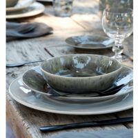 ポルトガルの食器　COSTA　NOVAの　透明感が美しいマデイラシリーズ　テーブルコーディネート例