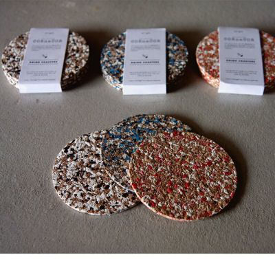 3D CORKコルナコール コースター4枚ラウンド（3色） | CASALAGO SHOP